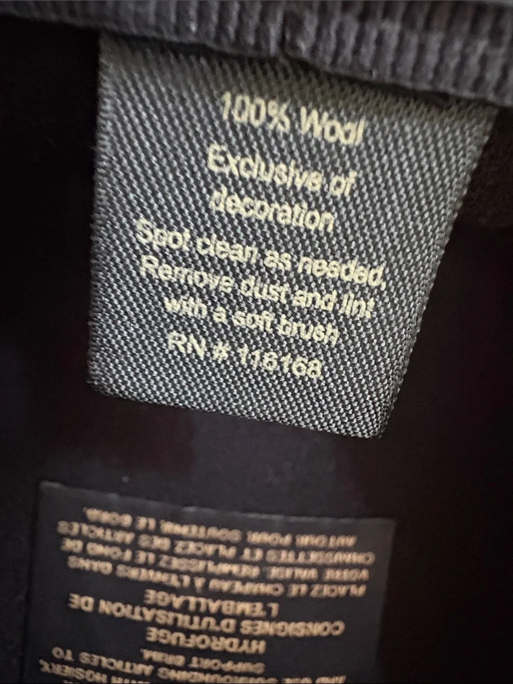 Eric Javits New York Black 100% Wool Water Repellent Newsboy Cap One Size